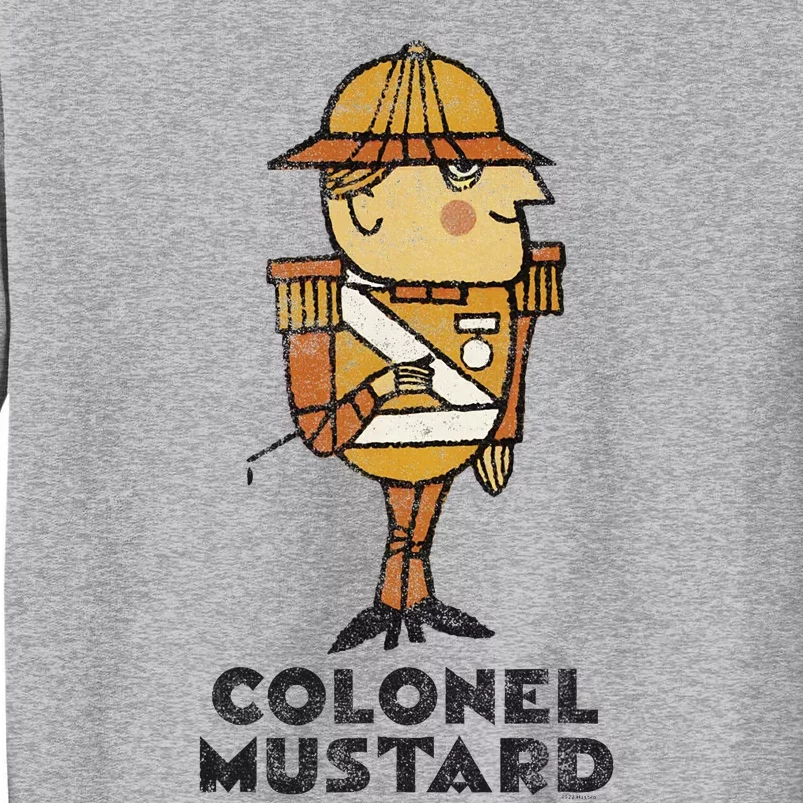 Clue Colonel Mustard Retro Poster Tall Sweatshirt