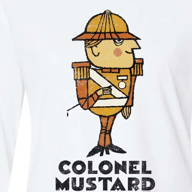 Clue Colonel Mustard Retro Poster Womens Cotton Relaxed Long Sleeve T-Shirt