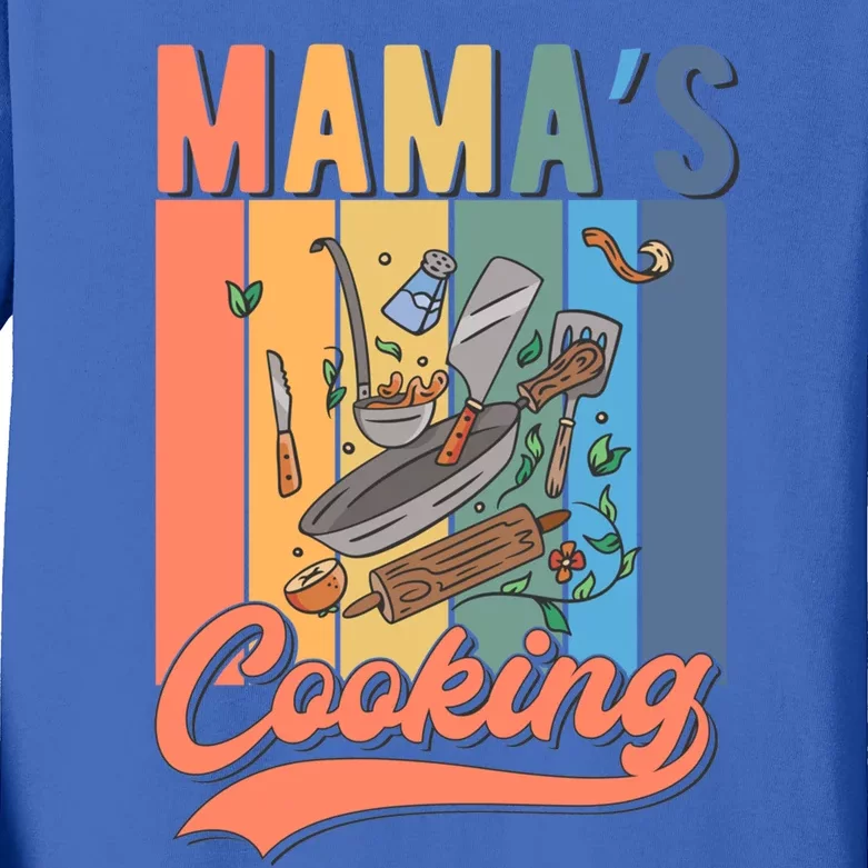 Culinary Cooking Mom Gift Mamas Cooking Gift Kids Long Sleeve Shirt