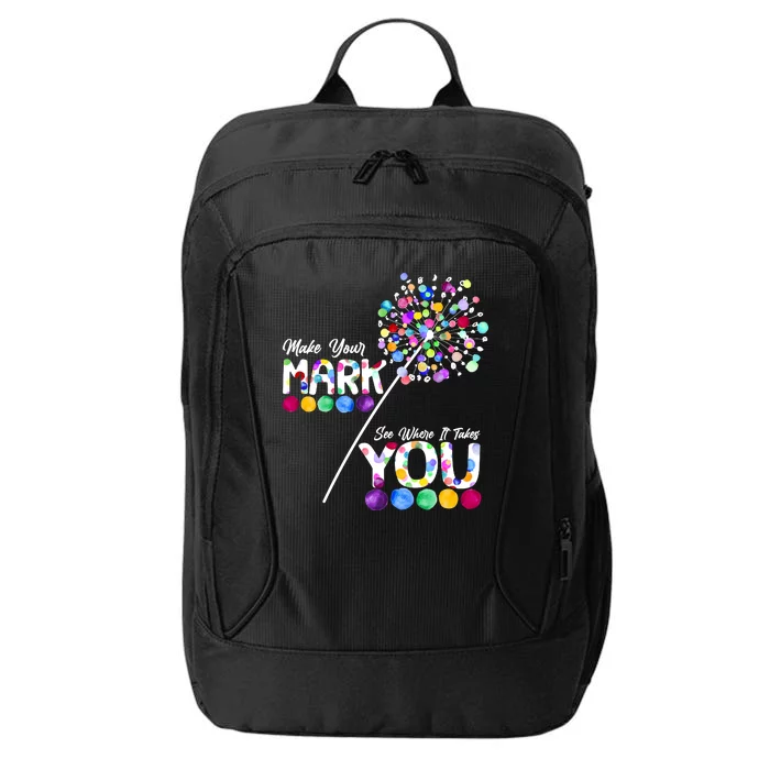 Cute Colorful Make Your Mark See Where It Takes You International Dot Day City Backpack