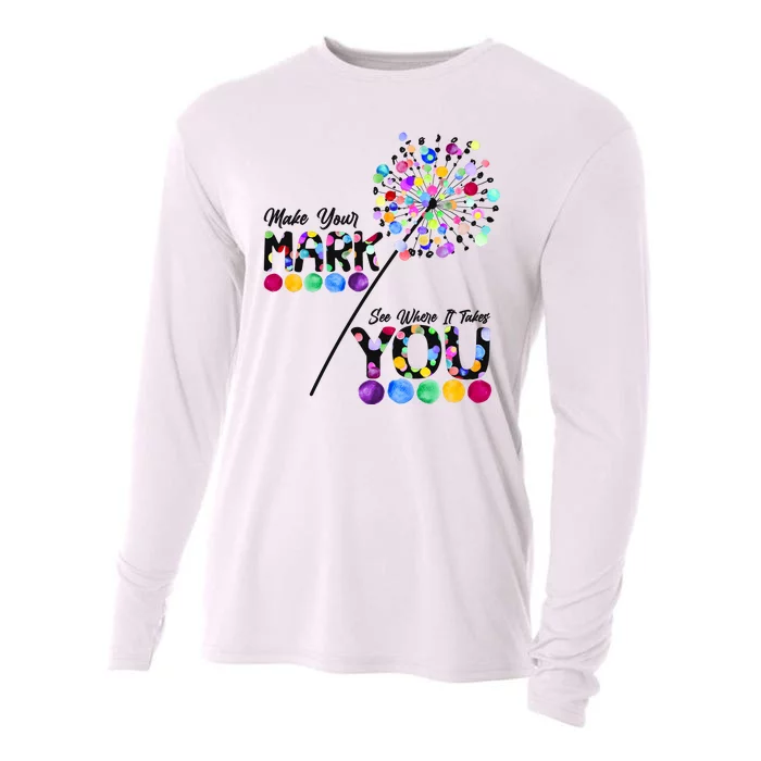 Cute Colorful Make Your Mark See Where It Takes You International Dot Day Cooling Performance Long Sleeve Crew