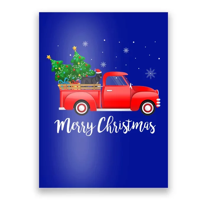 Cane Corso Mastiff Red Truck Christmas Tree Xmas Dog Lover Gift Poster