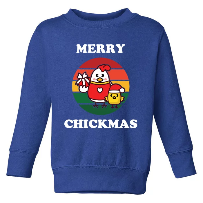 Cute Chicken Merry Chickmas Funny Xmas Pet Baby Chick Family Gift Toddler Sweatshirt