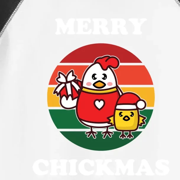 Cute Chicken Merry Chickmas Funny Xmas Pet Baby Chick Family Gift Toddler Fine Jersey T-Shirt