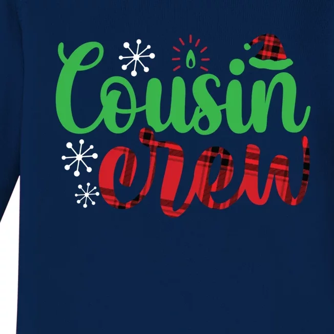 Cousin Crew Matching Family Christmas Cousin Crew Gift Baby Long Sleeve Bodysuit