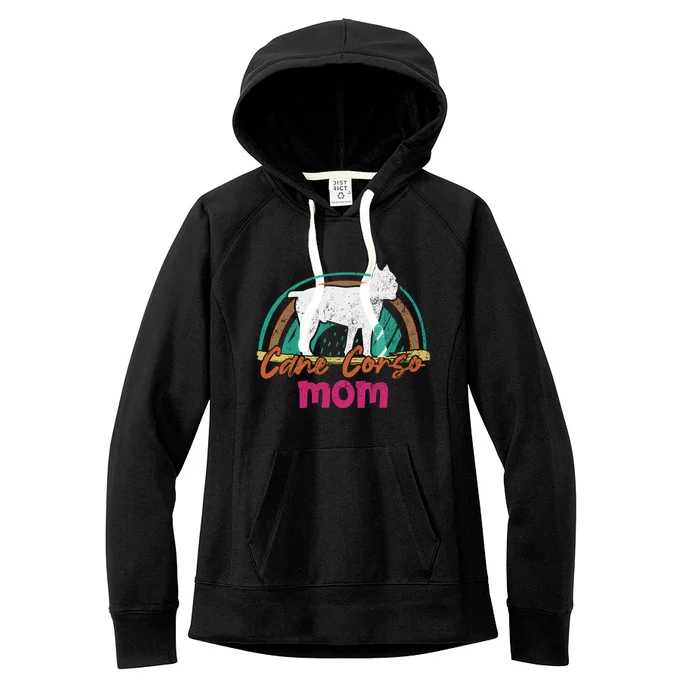 Cane Corso Mom Gift Cane Corso Dog Meaningful Gift Women's Fleece Hoodie