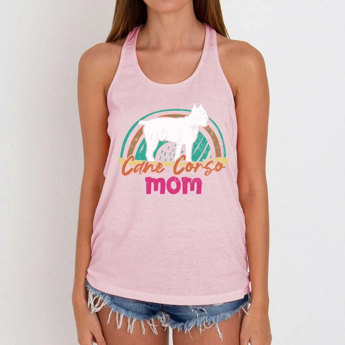 Cane Corso Mom Gift Cane Corso Dog Meaningful Gift Women's Knotted Racerback Tank