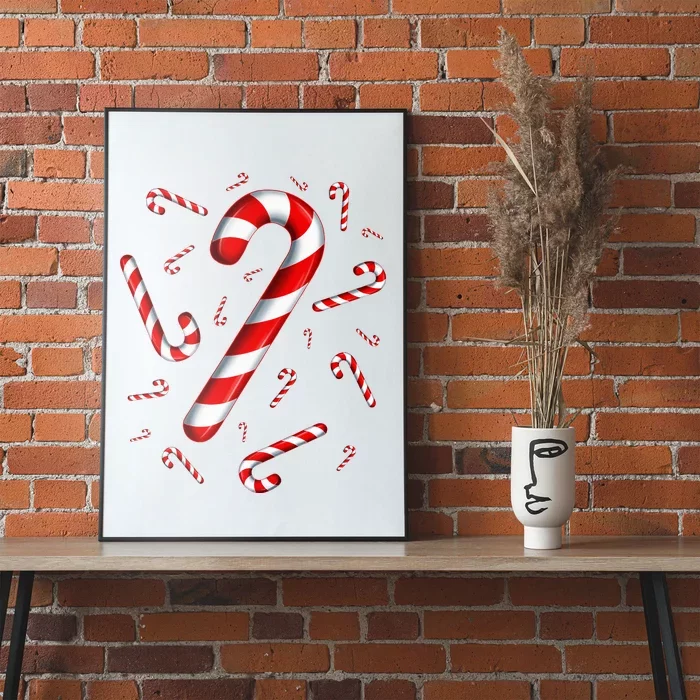 Candy Cane Merry And Bright Red And White Candy Costume Poster