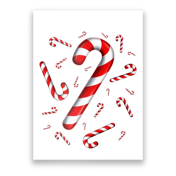 Candy Cane Merry And Bright Red And White Candy Costume Poster