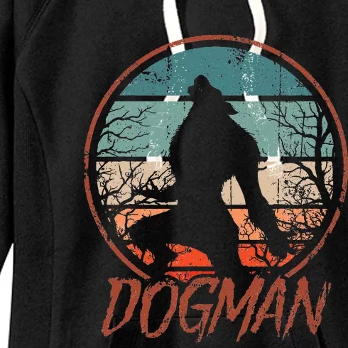 Cryptids Cryptozoology Monsters State of Michigan Dogman Women's Fleece Hoodie