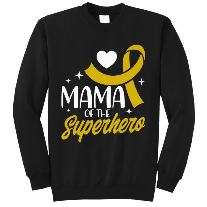 Childhood Cancer Mama Of A Superhero Ribbon Sweatshirt