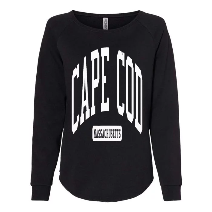 Cape Cod Massachusetts MA College University Style Womens California Wash Sweatshirt