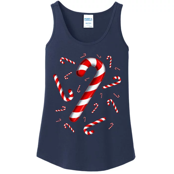 Candy Cane Merry And Bright Red And White Candy Costume Ladies Essential Tank