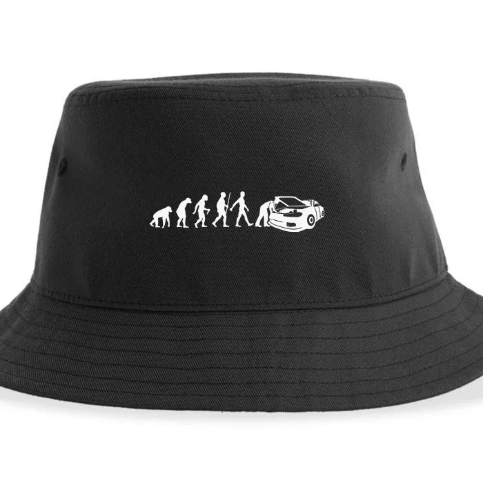 Cool Car Mechanic For Dad Car Garage Car Mechanic Sustainable Bucket Hat