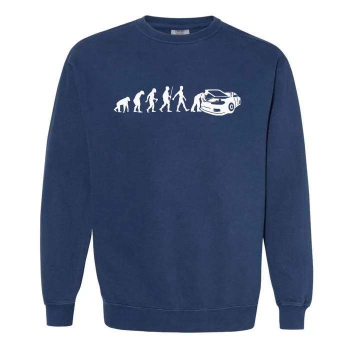 Cool Car Mechanic For Dad Car Garage Car Mechanic Garment-Dyed Sweatshirt