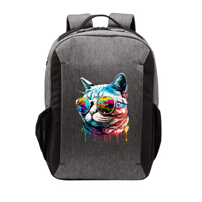 Cute Cat Motif Pop Art Cat Vector Backpack