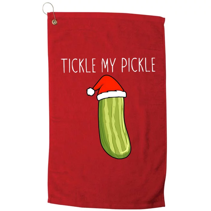 Christmas Couple Matching Tickle My Pickle Platinum Collection Golf Towel