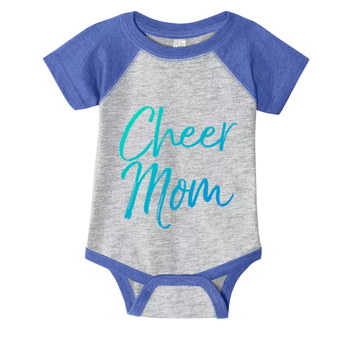 Cute Cheerleader Mother Gift Cheer Mom Gift Infant Baby Jersey Bodysuit