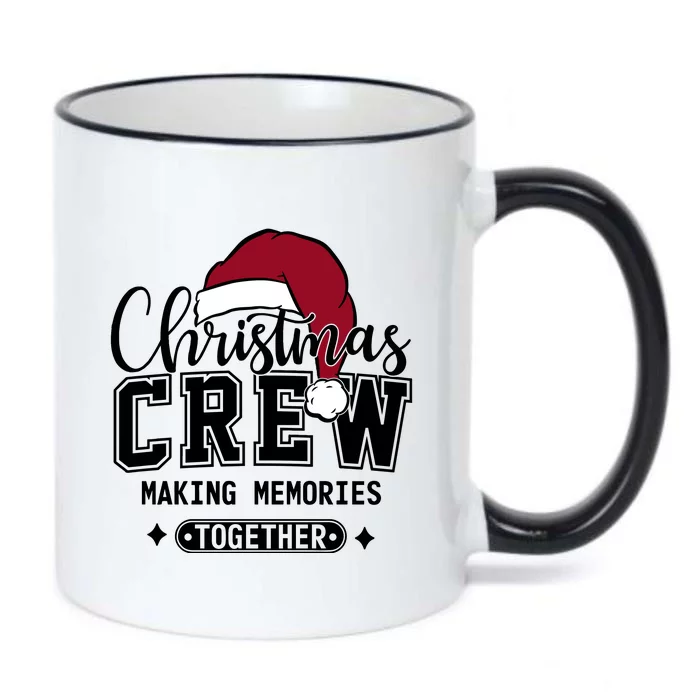 Christmas Crew Making Memories Together Black Color Changing Mug