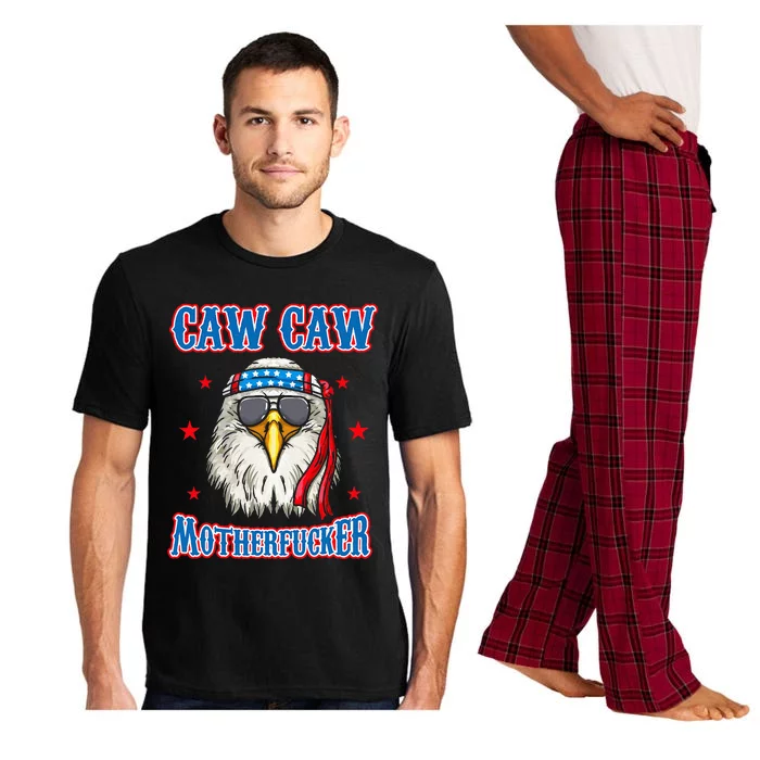 Caw Caw Motherfucker! Funny 4th Of July Patriotic Pajama Set