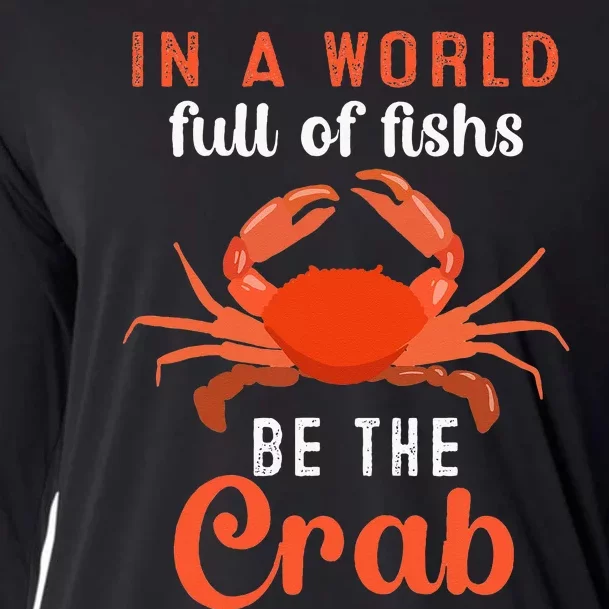 Crab Cancer Maryland Baltimore Crayfish Crabs Lobster Cooling Performance Long Sleeve Crew