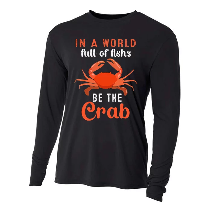 Crab Cancer Maryland Baltimore Crayfish Crabs Lobster Cooling Performance Long Sleeve Crew