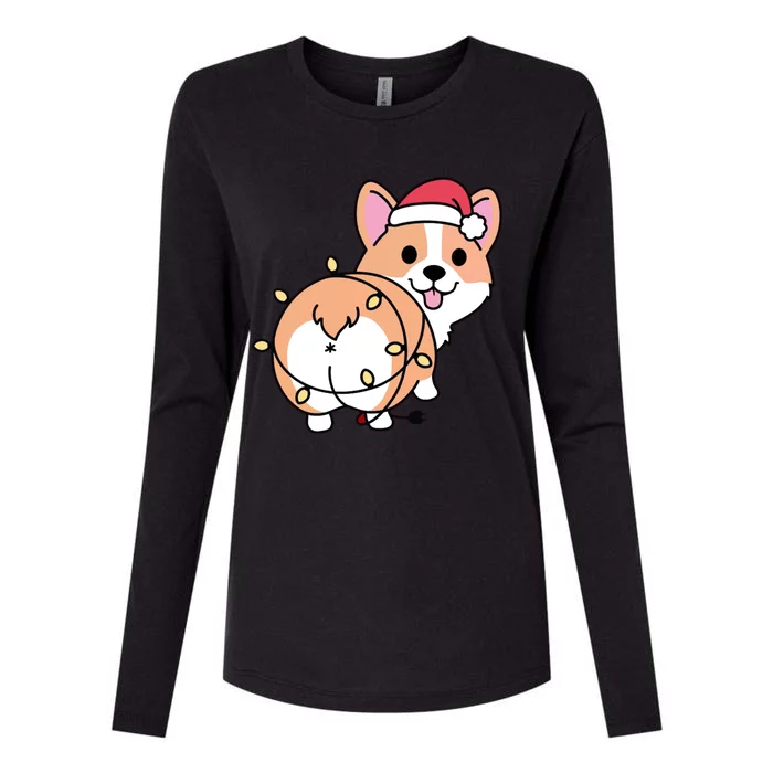 Christmas Corgi Mom Corgi Lover Xmas Light Animal Holiday Funny Gift Womens Cotton Relaxed Long Sleeve T-Shirt