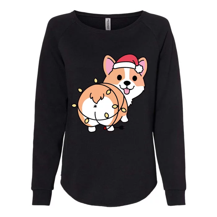 Christmas Corgi Mom Corgi Lover Xmas Light Animal Holiday Funny Gift Womens California Wash Sweatshirt