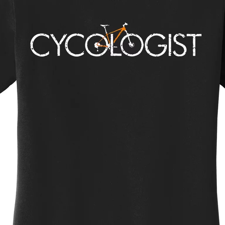 Cycologist Cool MTB Cycling Bicycle Fathers Day Cyclist Bike Women's T-Shirt