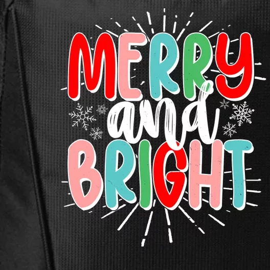 Cute Christmas Merry And Bright City Backpack