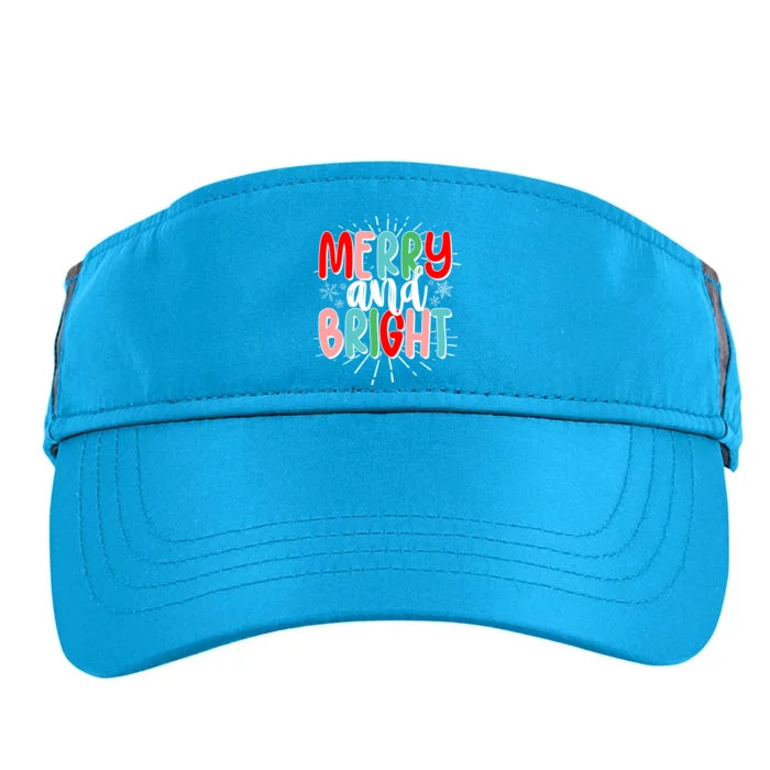 Cute Christmas Merry And Bright Adult Drive Performance Visor