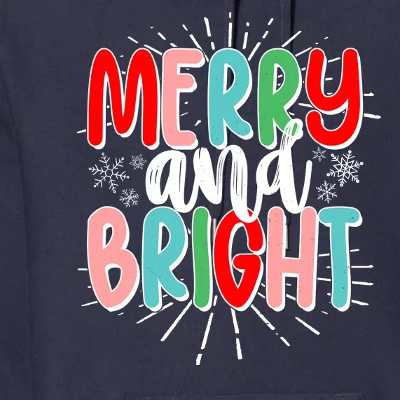 Cute Christmas Merry And Bright Premium Hoodie