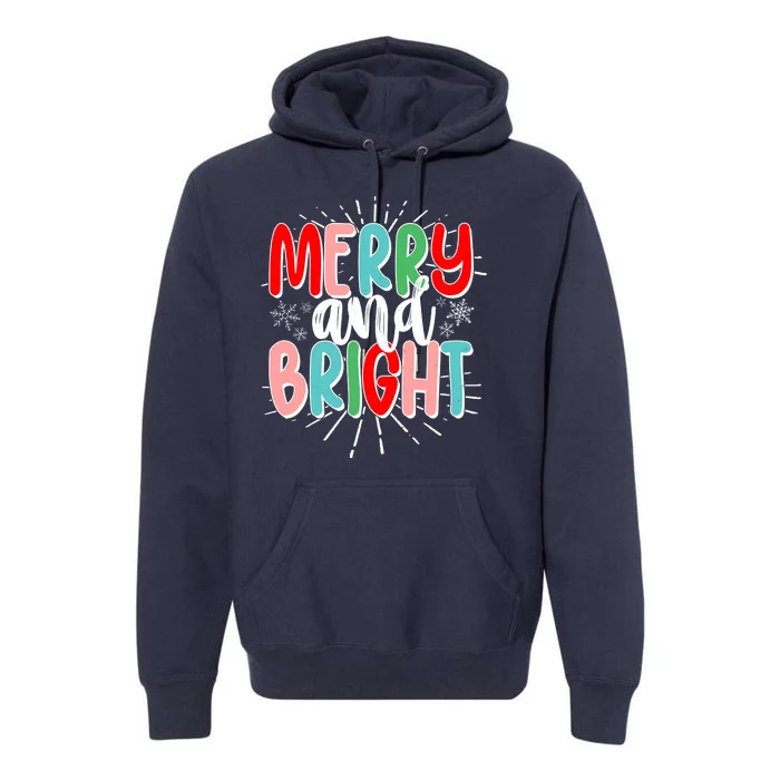 Cute Christmas Merry And Bright Premium Hoodie