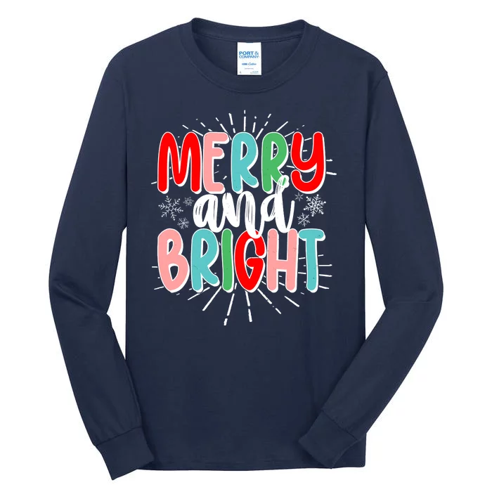 Cute Christmas Merry And Bright Tall Long Sleeve T-Shirt