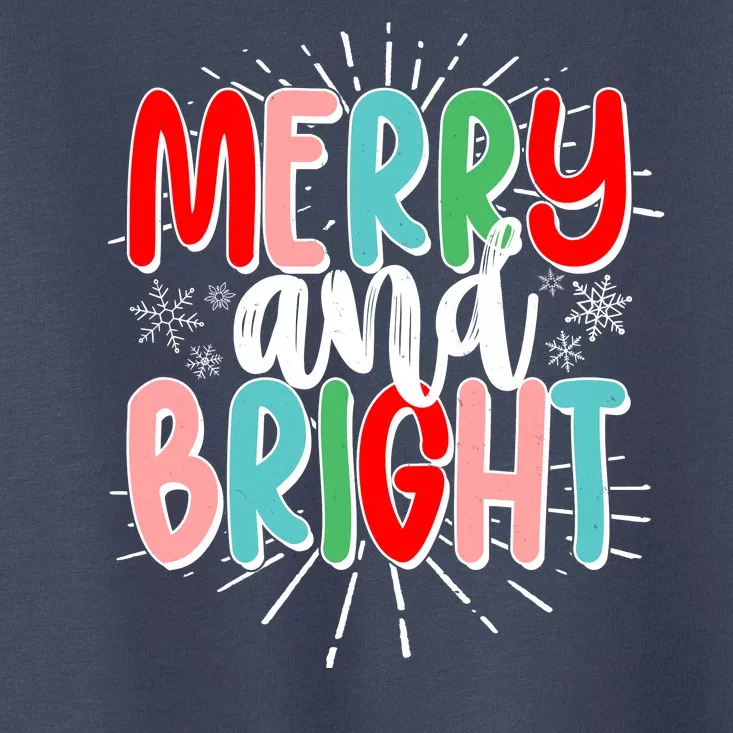 Cute Christmas Merry And Bright Toddler T-Shirt