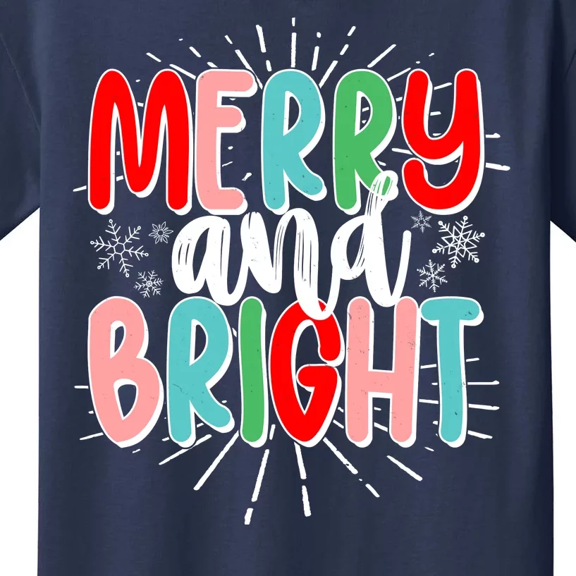 Cute Christmas Merry And Bright Kids T-Shirt