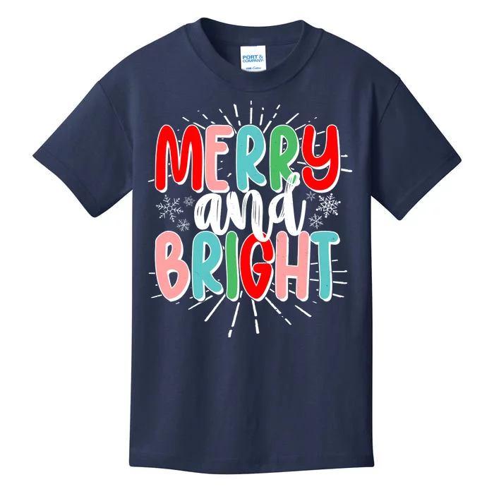 Cute Christmas Merry And Bright Kids T-Shirt