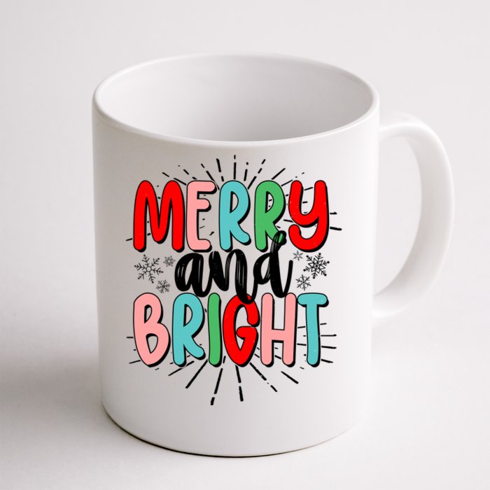 Cute Christmas Merry And Bright Front & Back Coffee Mug