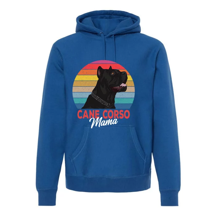 Cane Corso Mama Italian Mastiff Dog Mom Funny Gift Cool Gift Premium Hoodie