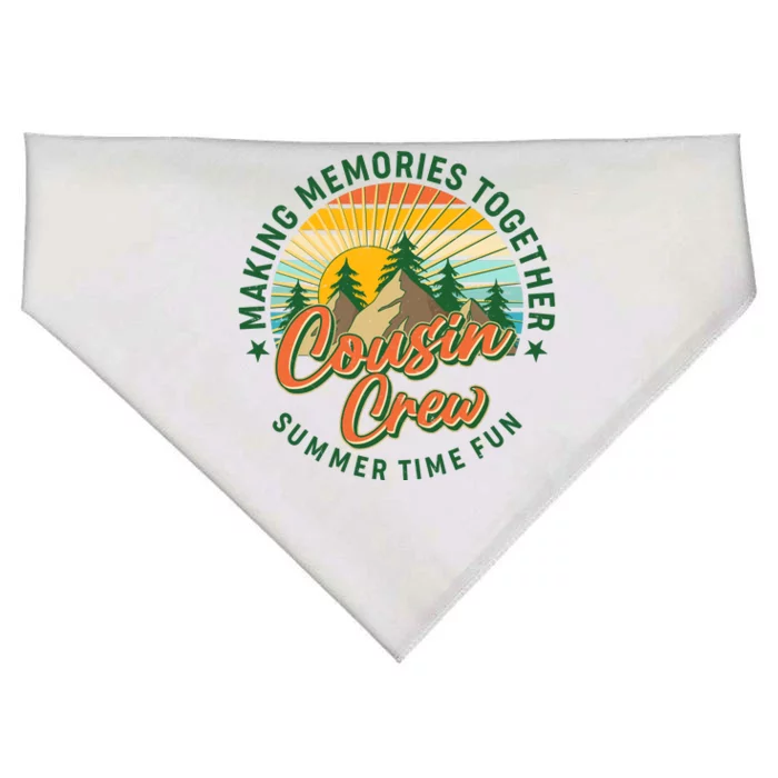 Cousin Crew Making Memories Together Summer Time Fun USA-Made Doggie Bandana