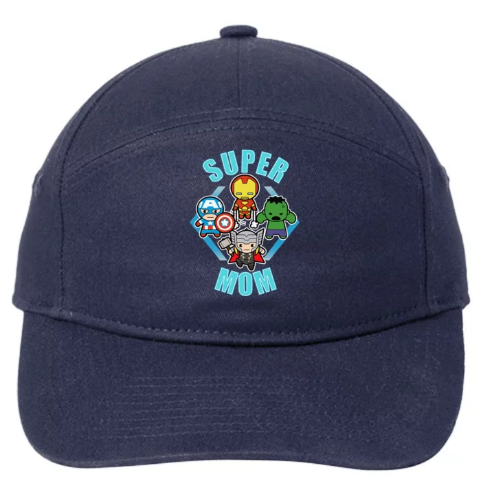 Comics Classic Mothers Day Kawaii Super Mom 7-Panel Snapback Hat