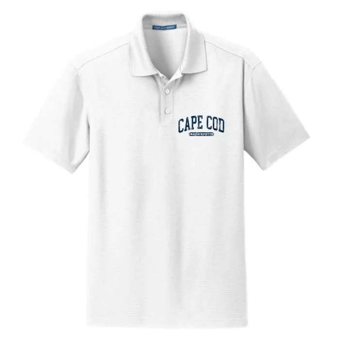 Cape Cod Massachusetts Retro Preppy Dry Zone Grid Performance Polo