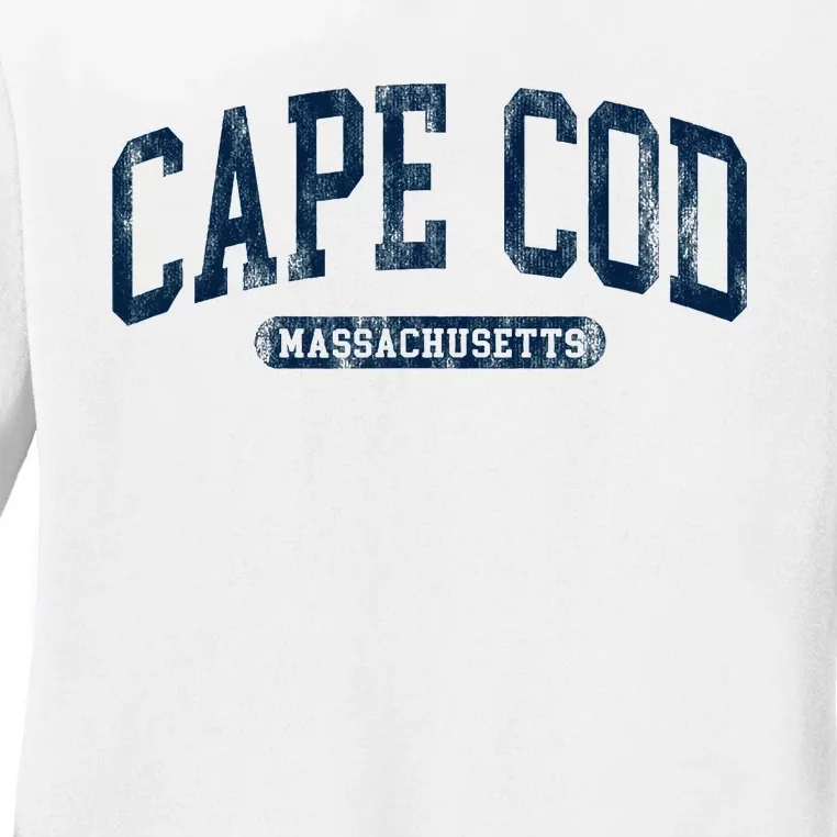 Cape Cod Massachusetts Retro Preppy Ladies Long Sleeve Shirt