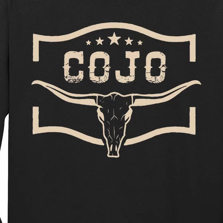 Cojo Country Music Cow Skull Western Skull Tall Long Sleeve T-Shirt