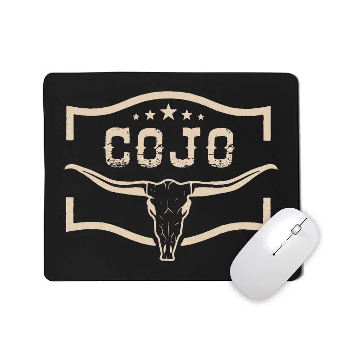 Cojo Country Music Cow Skull Western Skull Mousepad