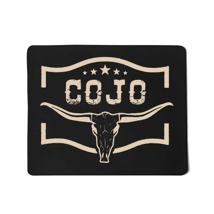 Cojo Country Music Cow Skull Western Skull Mousepad