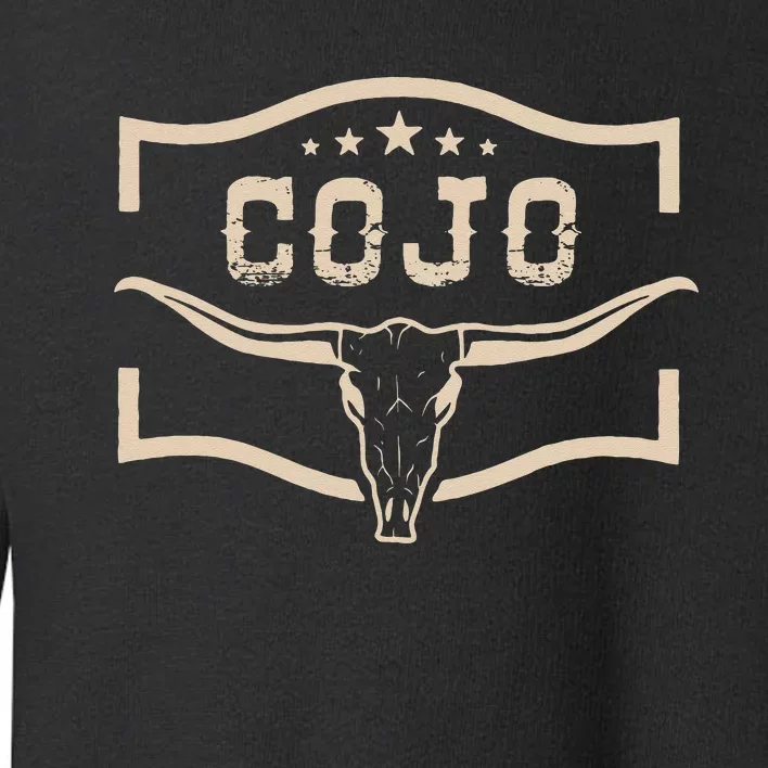 Cojo Country Music Cow Skull Western Skull Toddler Sweatshirt