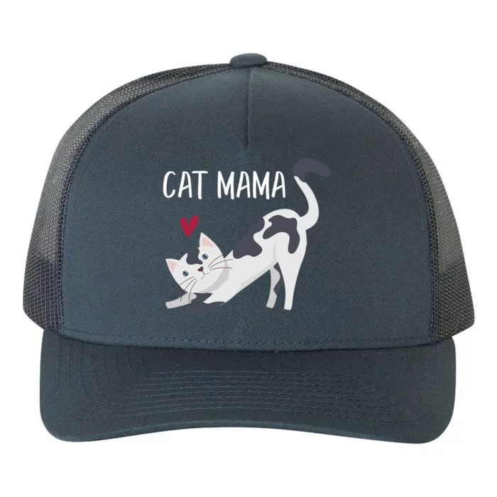 Cute Cat Mama Cat Lovers Gift Yupoong Adult 5-Panel Trucker Hat