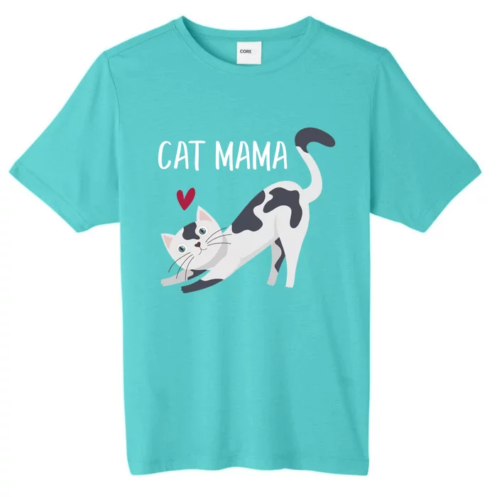 Cute Cat Mama Cat Lovers Gift ChromaSoft Performance T-Shirt