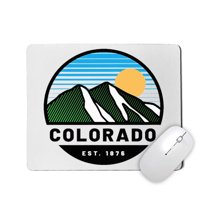 Cool Colorado Mountain Sunset Novelty Fashion Mousepad